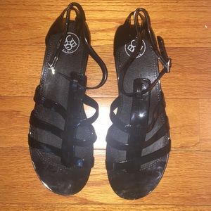 BCBG Black jelly sandals